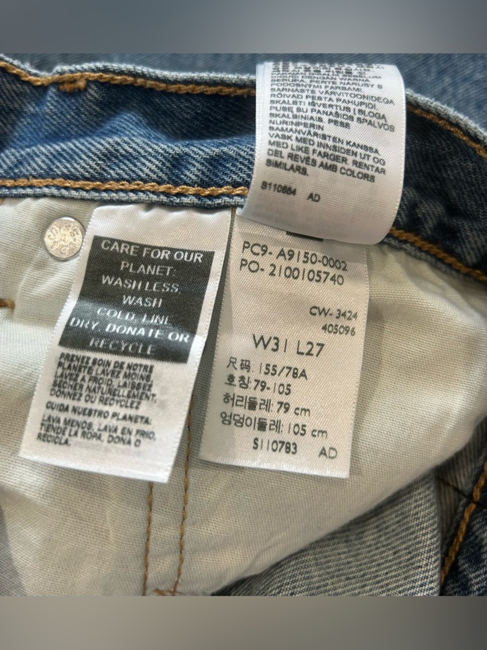 Levi’s 501 ‘90s Straight Leg Jeans Medium Wash W31 L27 Button Fly - Picture 11 of 11
